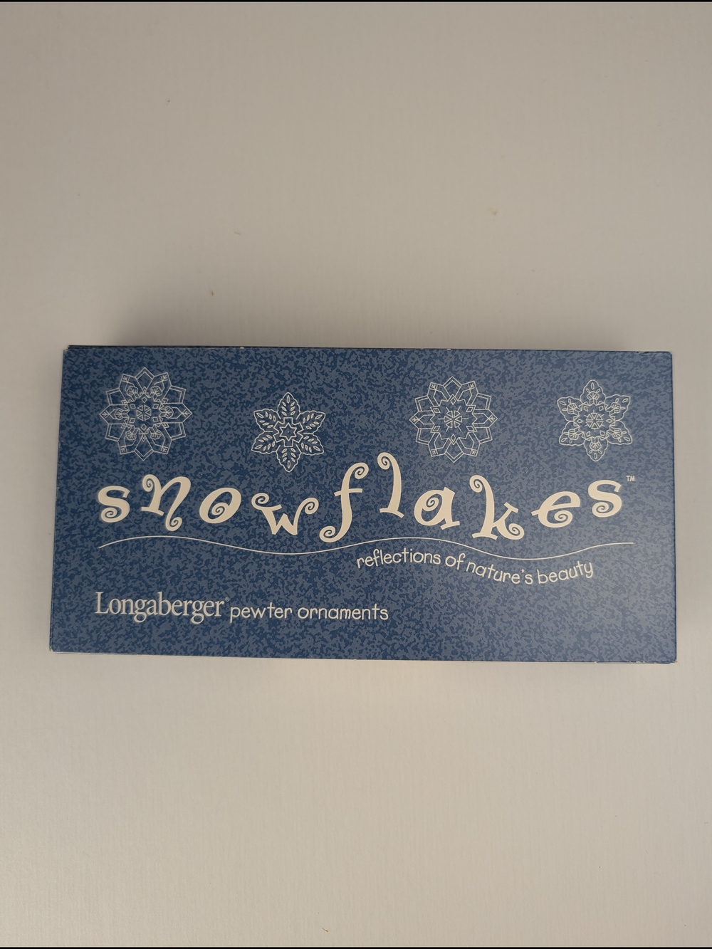 Longaberger Pewter Sculpted Snowflake Ornaments New In Box, Vintage 2000. - Picture 4 of 5